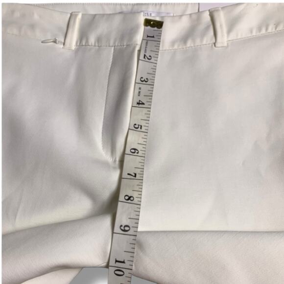 WHBM Trouser NWT Women's Size 2 Elle Slim Trouser Ecru Elle Comfort Stretch - Picture 9 of 10